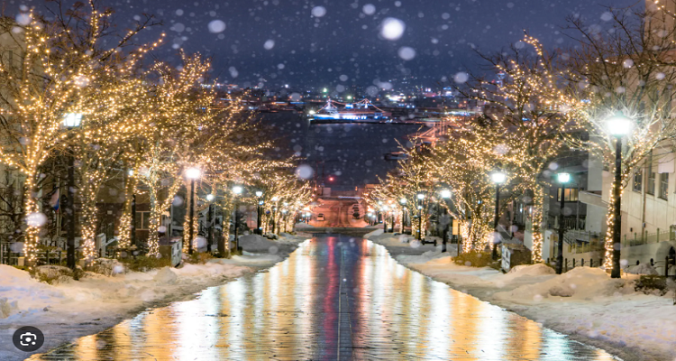 Fumotono &mus. illuminated night exterior private villa
